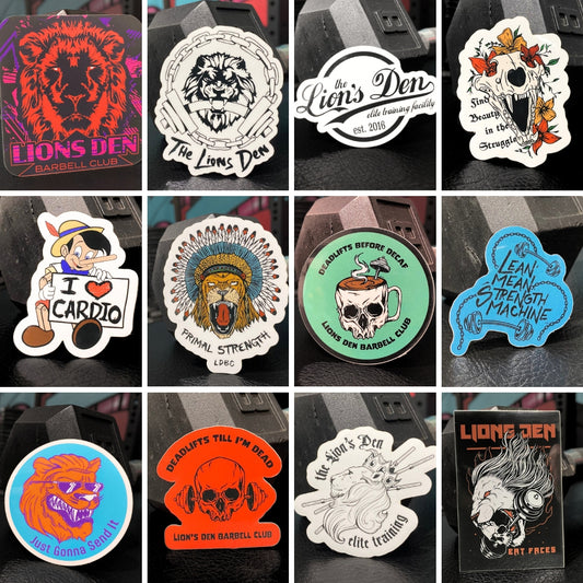 Lion's Den Ultimate Sticker 12 Pack - Includes 1 Bonus Sticker