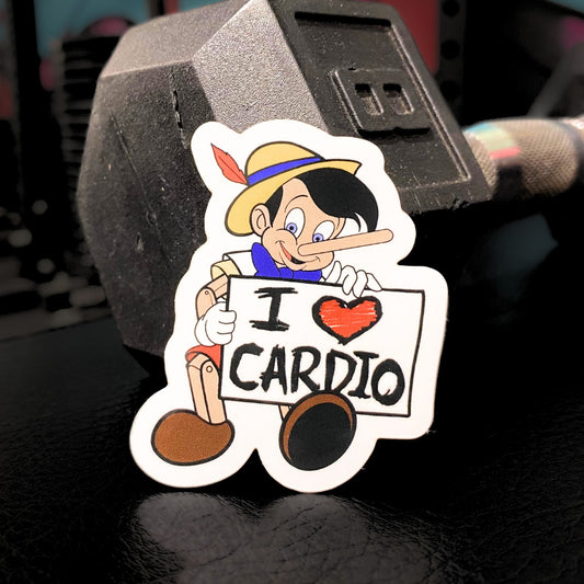 I Love Cardio Sticker