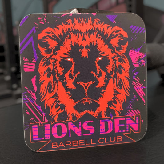 Synthwave Barbell Club Sticker