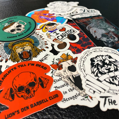 Lion's Den Ultimate Sticker 12 Pack - Includes 1 Bonus Sticker